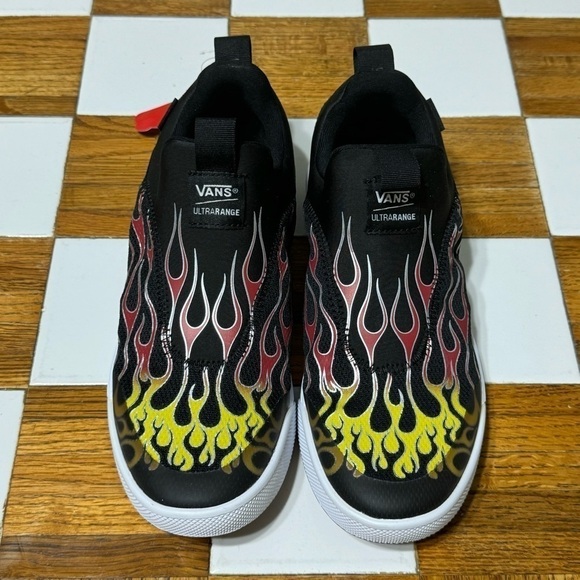 Vans Ultrarange Sock Mash Up Flames Sneaker Size 10 Women - Picture 3 of 10